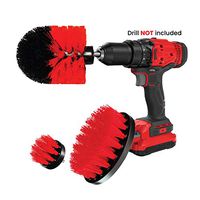 Drill Brush Set Attachment Kit - Pack of 3 - All Purpose Power Scrubber Cleaning Set for Grout, Tiles, Sinks, Bathtub, Bathroom & Kitchen Surface