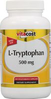 Vitacost L-Tryptophan - 500 mg - 120 Vegetarian Capsules