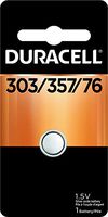 Duracell – 303/357/76 1.5V Silver Oxide Button Battery – long-lasting battery – 1 count