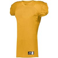 Holloway Youth Iron Nerve Football Jersey L Light Gold