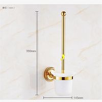 Bathroom wall is set Bathroom accessories European-style retro bronze zircon gold round bottom Bathroom hardware accessories,Toilet brush