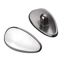 Titanium Nose Pads 12mm Teardrop Screw-in for Eyeglass Nose Pads (12mm Screw-in, 2 Pair)
