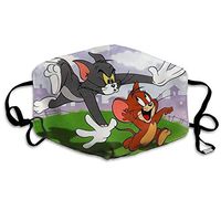 SSUJ7 Jerry Chasing Tom Men Women Adjustable Earloop Mouth Guard Anti-Dust Washable Reusable Mouth Guard for Kids Teens Adults Anti Pollution,Anti-smog