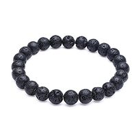 UKER Men Women Lava Rock Bracelet with Diffuser Beads Natural Healing Balancing Stone Bracelet