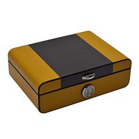 CCZXJH Cigar Humidor Desktop Cedar Cigar Box/Portable with Hygrometer and humidifier Travel humidor Large Capacity Wood Lined