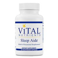 Vital Nutrients - Sleep Aide - Non Habit Forming Relief of Occasional Sleeplessness - 60 Capsules per Bottle