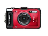 Olympus Stylus TG-2 iHS Digital Camera with 4x Optical Zoom and 3-Inch LCD (Red) (Old Model)