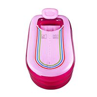 TOYM US Oversized Lengthened Inflatable Tub Adult Thickened Tubing Folding Tub Plastic Bath Tub (Color : Pink)