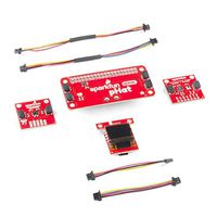 SparkFun Qwiic Kit for Raspberry Pi Learn About I2C and Python with Proximity Environmental Sensors OLED Screen HAT QWIIC Cables for Fast Connection No Soldering Required Connect to 40 pin GPIO