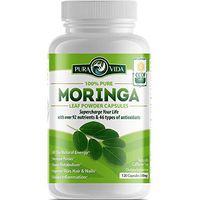 Organic Moringa Oleifera Powder Capsules: Energy, Metabolism, and Immune Booster. Natural Anti-Inflammatory. Rich in Nutrients and Antioxidants. Non-GMO, Nicaragua Single Origin 120 Caps of 500mg
