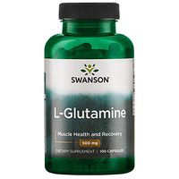 Swanson Amino Acid L-Glutamine 500 Milligrams 100 Capsules
