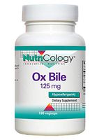 Allergy Research Group Ox Bile 125 Milligrams 180 Vegicaps