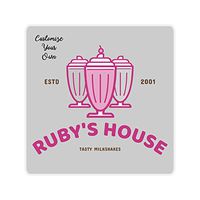 Hot4TShirts Personalized Stickers — Custom Vinyl Stickers Labels for Business, Weddings, Birthday Parties, Gifts — 50 Pack (2"x2" Square)