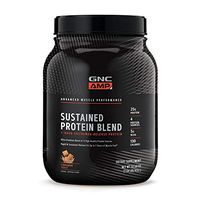 GNC AMP Sustained Protein Blend - Cinnamon Toast, 28 Servings, High-Quality Protein Powder for Muscle Fuel*