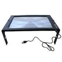 3X Hands-Free Full Page USB Reading Magnifier with 12LED Light