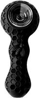 Unbreakable Honey Silicone Straw Pipe with Cleaner Cover and Decorative Bowl Interior