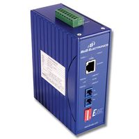 Media Converter Din Mount 10/100 to 100FX Single Mode Sc