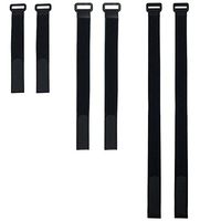 JLD textile Reusable Cinch Straps and Cable Ties Set, Adjustable Hook and Loop Straps for Securing Items at Home, Work and More, Assorted Sizes 30 Pack