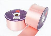 #40 Peach Flora Satin Ribbon 2.75" X 100 Yards(1 Roll)