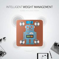 LYAOE Bluetooth Body Fat Scale Hipster Vintage Robot Retro Robot Vintage Smart Wireless Scale with LCD Display Measuring Body Weight Bmi and Health Digital Scale