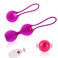 Kegel Balls Kegel Exerciser for Women Bladder Control Pelvic Floor Recovery Exercises, PALOQUETH Vibrating Silicone Kegel Weights Ben Wa Training Kit with 4 Balls for Beginners Advanced