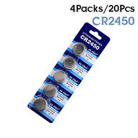 CR2450 DL2450 BR2450 LM2450 5029LC 3V Button Coin Cell Battery Bulk Lot 20Pcs