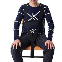 Jeamive Wheelchair Seat Belt, Adjustable Wheelchair Safety Harness, Heavy Duty Medical Restraints Chest Harness, Wheelchair Strap Belt