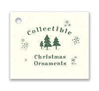 100 Christmas Ornament Tags & 100 Cut Strings for Crafts & Gifts. 1-3/4"x2-1/8" Personalize & Price Your Merchandise.