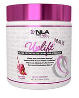 NLA for Her - Uplift Max - Pre-Workout Energy - Provides Clean/Sustained Energy, Supports Athletic Performance, Helps Fast Twitch Muscle Fiber Activation - Sour Raz SnoCone - 30 Servings