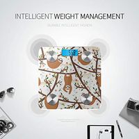 Bluetooth Bmi Scale Cartoon Animated Cute Animal Sloth Weight Scale Body Fat Body Fat Composition Monitor Analyzer with Smartphone App for Body Management-396 Lbs