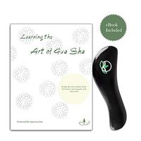 Gua Sha Muscle Massage Tool: Bian Stone Handheld Scraping Neck and Back Massager - S Shaped Manual Scraper Massagers and Spa Tools for Shoulder, Leg and Body - Includes Magnetic Case and Ebook Manual
