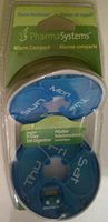 PHARMA Systems DIGITAL 7-DAY PILL ORGANIZER Alarm Reminder Compact Blue/White