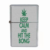 KEEP CALM AND HIT THE BONG Dual Torch Lighter D-071