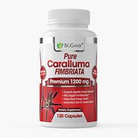 Pure Caralluma Fimbriata Extract 1200mg | Natural Weight Loss Management & Metabolism Boost | Best Appetite Suppressant & Fat Loss Support | 120 Veggie Capsules, Non-GMO & Gluten Free | 60 Day Supply