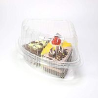 50/100 BPA-Free Clear Plastic 9 Inches Pie Cake Slice Carry-Out Containers (100)