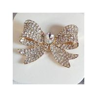 DIY Alloy Beautiful Alloy Bow Butterfly Diamond Contact Lens case for Eyes Contact Lenses Box for Glasses,White