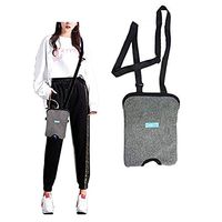 BIHIKI Incontinence Kit,Urinary Catheter Bag Ostomy Bag Holder,Bladder Ostomy Elderly Drainage Bag Care Package with Adjustable Shoulder Strap for Home,Travel,Wheelchair,Bed (1000ML)