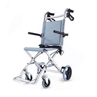 Xue Yang Shop Child Lightweight Folding Wheelchair with 14 Inches Seat - Portable Transport Wheelchair with Folding Backrest and Hand Brake,120 LB/55kg Capacity Mobility Medical Wheelchair