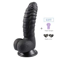 Her and His Medical Grade Si-licone Soft Rod Underpants Dinosaur Black