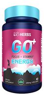 Go+ | Natural Energy Supplement | Increase Energy, Stamina & Focus | L Theanine + Non-GMO Caffeine + Rhodiola Rosea | 60 Veg caps | Premium Ingredients