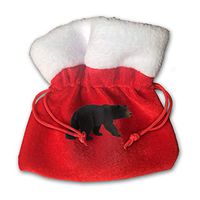 XFEQAZV Black Bear Personalized Bag Christmas Tradition and Nice Decorations Bags