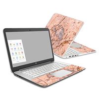MightySkins Skin Compatible with HP Chromebook 14 (2014) - Blush Marble | Protective, Durable, and Unique Vinyl Decal wrap Cover | Easy to Apply, Remove, and Change Styles | Made in The USA