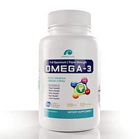 Omega-3 Fish Oil by Prospect Life, Full Spectrum Triple Strength, High EPA DHA ALA Essential Fatty Acids, IFOS 5 Star Formulation, Non GMO, Gluten Free, Soy Free - 120 Softgels