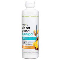 UpSpring Omega-3 Fish Oil Liquid Supplement, 15.2 Ounces, Peach Mango Flavor