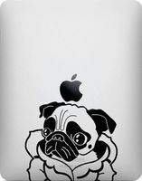 Angelina the Pug Traditional Tattoo Art Decal for Ipad All Models