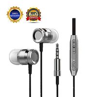 Earbuds Ear Buds in Ear Headphones Wired Earphones with Microphone Mic Stereo and Volume Control Waterproof Metal Wired Earphone for