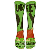 Turkey Day Knee High Graduated Compression Socks For Women And Men - Best Medical, Nursing, Travel & Flight Socks - Running & Fitness