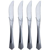 Disposable Knives Plastic Silver Tableware Wedding Party Supplies tkcfvor (500)