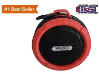 Biksi B8-Professional Speaker with Multi Function 3D Stereo Sound, Works as Mini Woofers, Wireless Water Proof Bluetooth Speaker with Long Battery Back Up Color : Orange