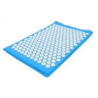 Xuan Yu Massage Acupressure Mat for Massage Spike Acupressure Mat Massage Cushion Mat Yoga Mat Spike Yoga Relieve Pain Improve Sleep Yoga Mat with Pillow (Color : Sky blue1)